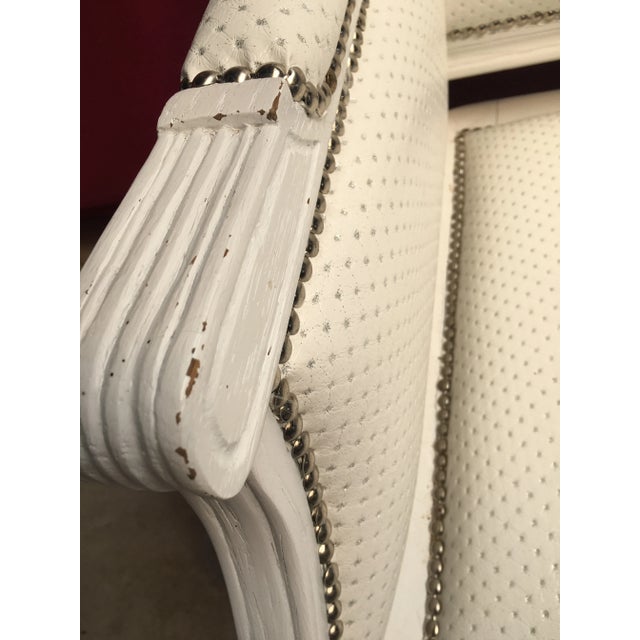 Small White 2-Seat Sofa, 1930s For Sale - Image 18 of 18