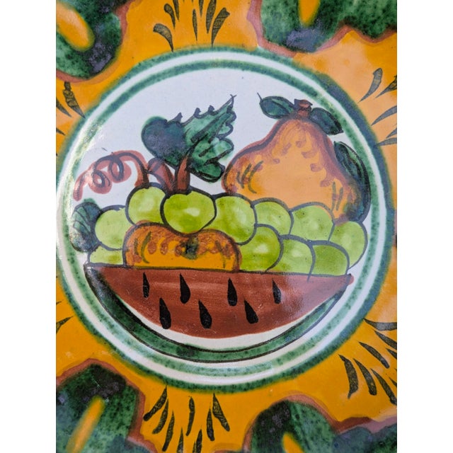 Mediterranean Vintage Hand Painted Fruit Ceramic Pottery For Sale - Image 3 of 6