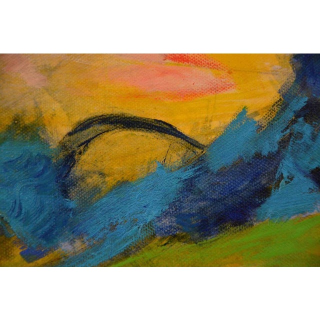 Composition in Yellow - Oil Painting 2020 by Giorgio Lo Fermo 2020 For Sale - Image 3 of 6