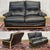 Leather and Beech Sofa, 1970s For Sale - Image 6 of 8