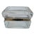 19th Century French Glass Casket Trinket Box For Sale