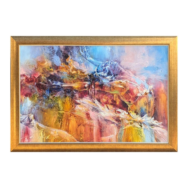 Contemporary Andrew Manaylo "Impulse" Contemporary Colorful Painting of an Abstract Dancing Female Ballerina, 2012 For Sale - Image 3 of 10