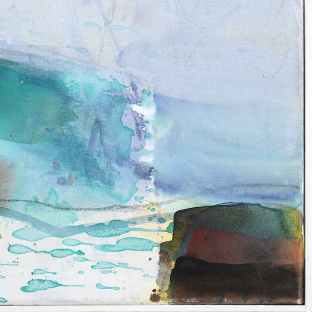 2020s Unknown Shore - Large Layered Abstract Colorfield Painting Original Artwork by Greet Helsen For Sale - Image 5 of 8