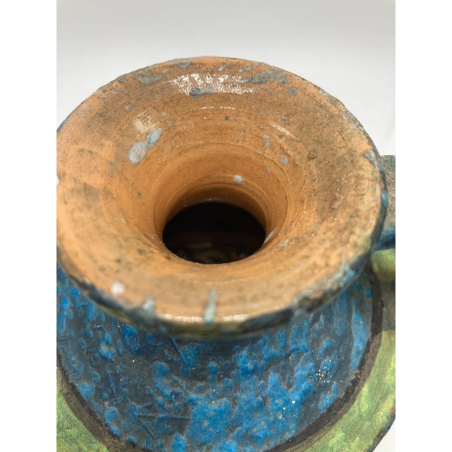 Vintage Italian Pottery Vase For Sale - Image 4 of 8