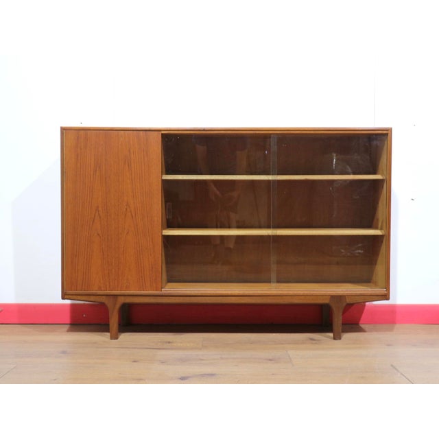 Mid Century Modern Vintage British Teak Display China Cabinet by McIntosh For Sale - Image 14 of 14