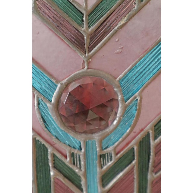 Art Deco Ruby Glass Lantern in the style of Tiffany & Co., 1990s For Sale - Image 9 of 16