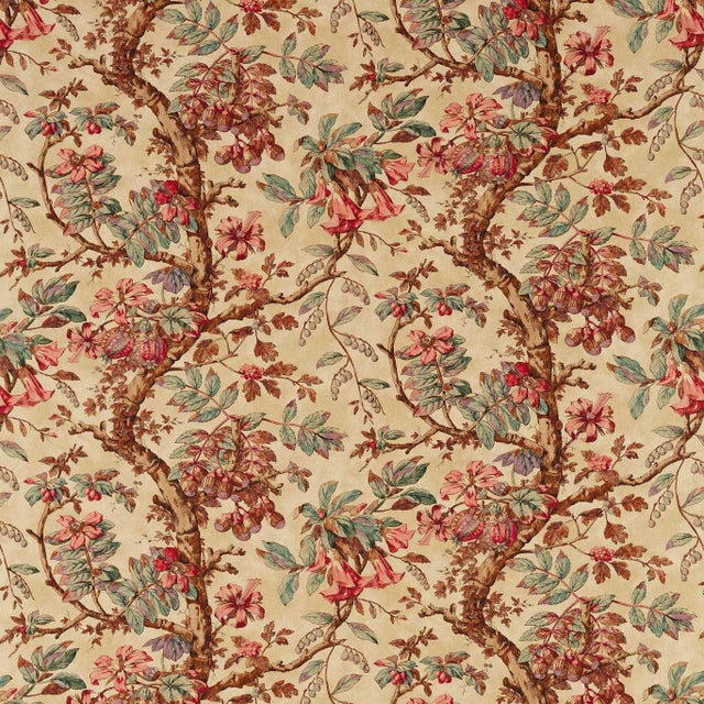 Zoffany Coromandel Print Fabric in Archive For Sale