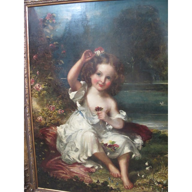 John Partridge (Scotland, 1790-1872) Official court painter to Queen Victoria. Very fine portrait of Flora Blanche Vincent...