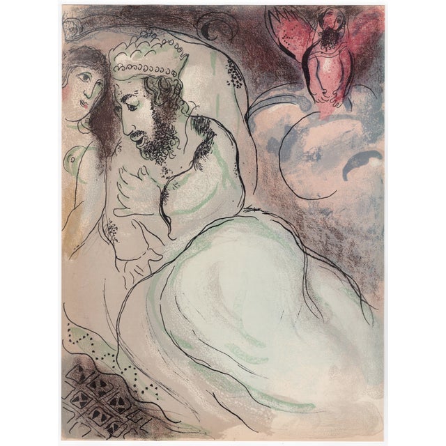 Marc Chagall, Sara et Abimélec, Nude, 1960, Original Lithograph For Sale - Image 9 of 9