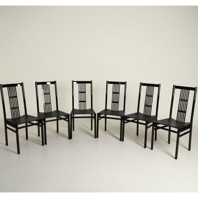 Vintage Laquered Dining Chairs, 1980s, Set of 6 For Sale - Image 16 of 16