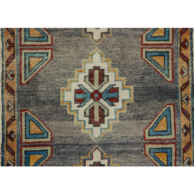 Turkish Mini Rug Oriental Hand Knotted Vintage Rug 2' x 3'4" #16378 For Sale - Image 4 of 8