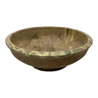 Antique Hungarian Folk Art Decorative Bowl For Sale