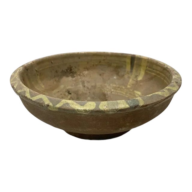 Antique Hungarian Folk Art Decorative Bowl For Sale