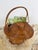 1960s Rattan and Cane Basket with Lid in the style of Vivai Del Sud, 1960s For Sale - Image 5 of 18