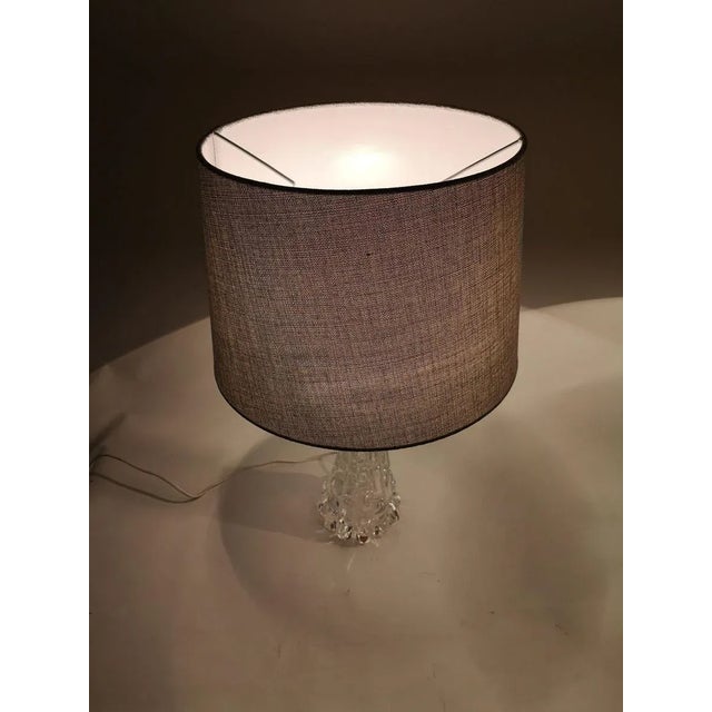 Glass Swedish Mid-Century Crystal Table Lamps by Carl Fagerlund for Orrefors, Set of 2 For Sale - Image 7 of 14