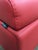 Contemporary Natuzzi for Maurice Villency Red Leather Couch Made in Italy For Sale - Image 3 of 7