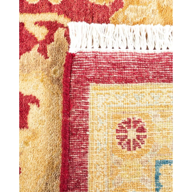 2000 - 2009 Mogul, One-of-a-Kind Handmade Area Rug in Red, 6' 3" x 8' 10" For Sale - Image 5 of 8