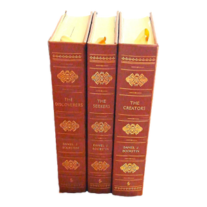 Daniel J Boorstin's Collectible East Press, "Knowledge Trilogy ©️ 1998 With 22k Gold Trim