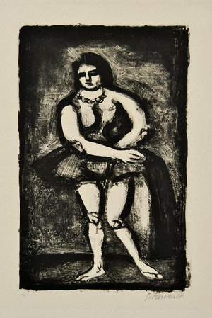 Georges Rouault, The Horsewoman Lithograph, Edition of 25, 1920s, Lithograph