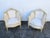 French Heavy Carved Side Lounge Den Fireplace Chairs a Pair 6239 For Sale - Image 12 of 15