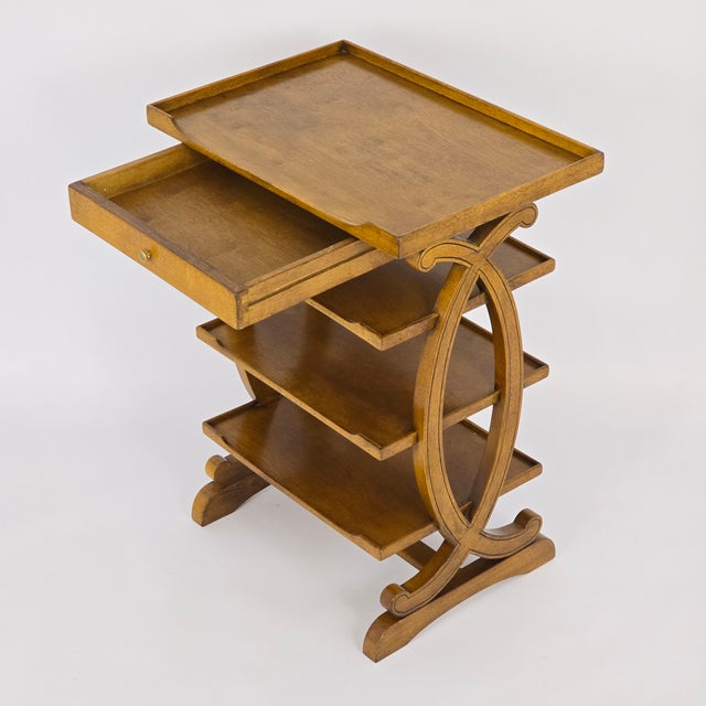 1930s 1930s French Charles X Style Fruitwood Four-Tier Etagere For Sale - Image 5 of 9