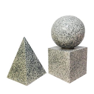 Ceramic Geometrical Figures, Set of 3 For Sale