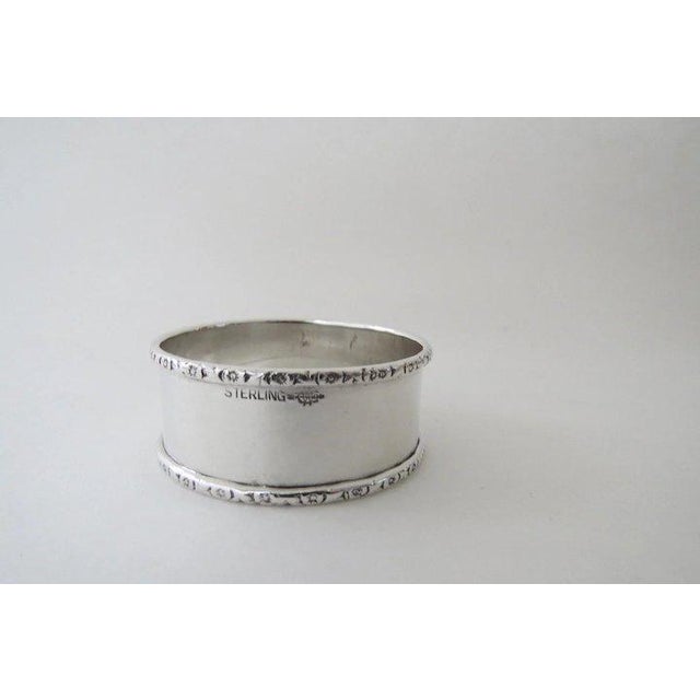 Vintage Sterling Silver Napkin Ring by Webster For Sale - Image 4 of 7