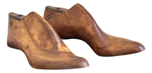 Circa 1900 Wooden Cobbler's Shoe Lasts -- A Pair