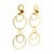 Metal 1980s Pair of itlaian Aletto Brothers 18k Gold Long Link Drop Earrings For Sale - Image 7 of 13