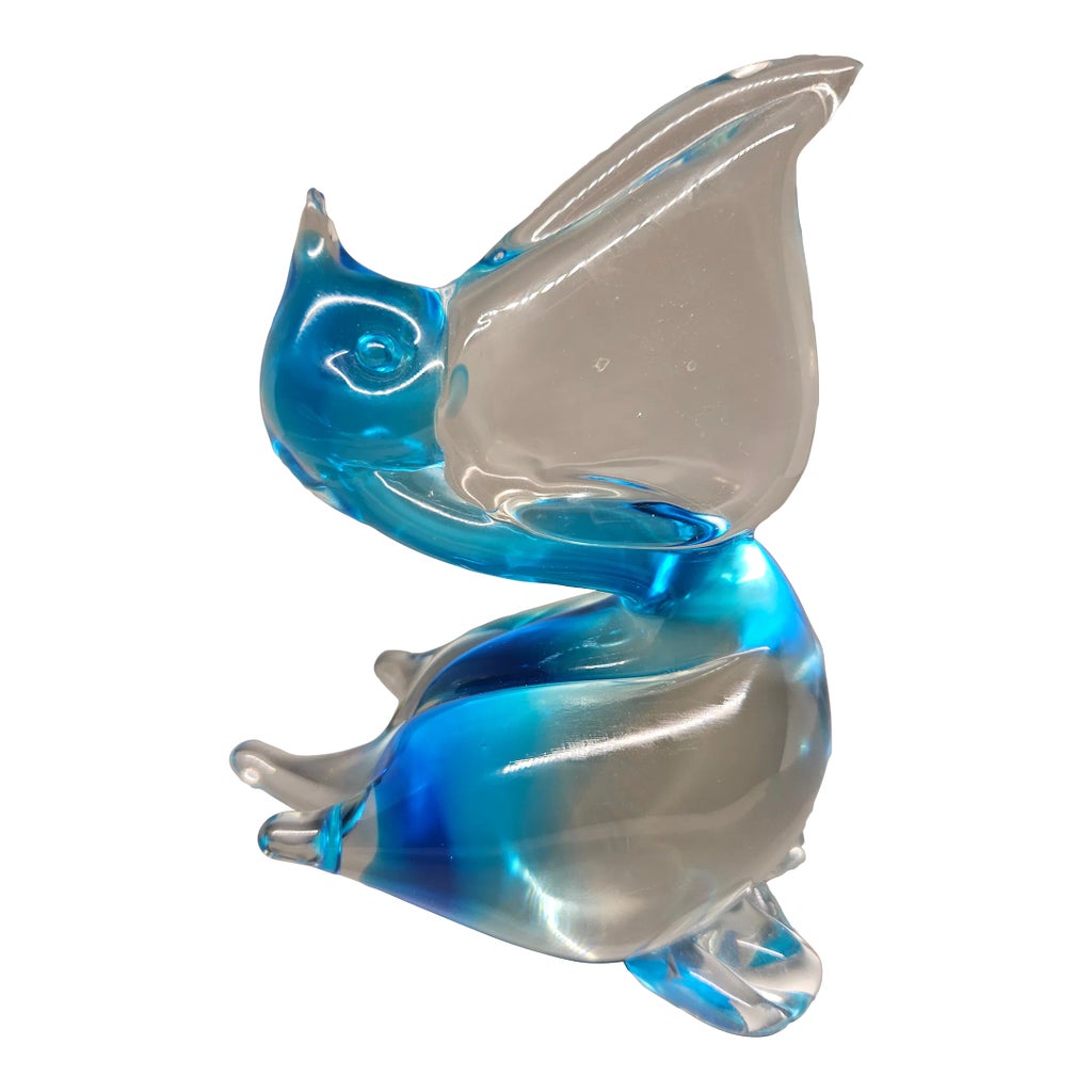 Vintage Artas of Murano Glass Pelican | Chairish