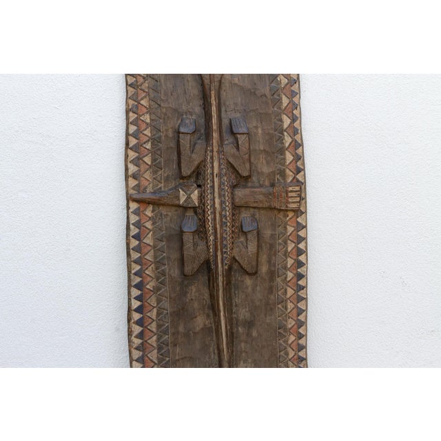 Early 20th Century Rare High Relief Sculptural Crocodile Door For Sale - Image 5 of 6
