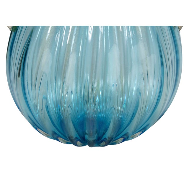 Glass Vintage Italian Handmade Murano Glass Vase by Pino Signoretto For Sale - Image 7 of 10