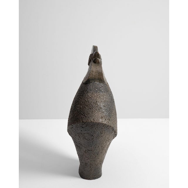 Mid 20th Century France Brutalist Chocolate Terracotta Sculpture For Sale - Image 13 of 15