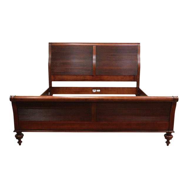 Ethan Allen British Classics King Sleigh Bed Chairish