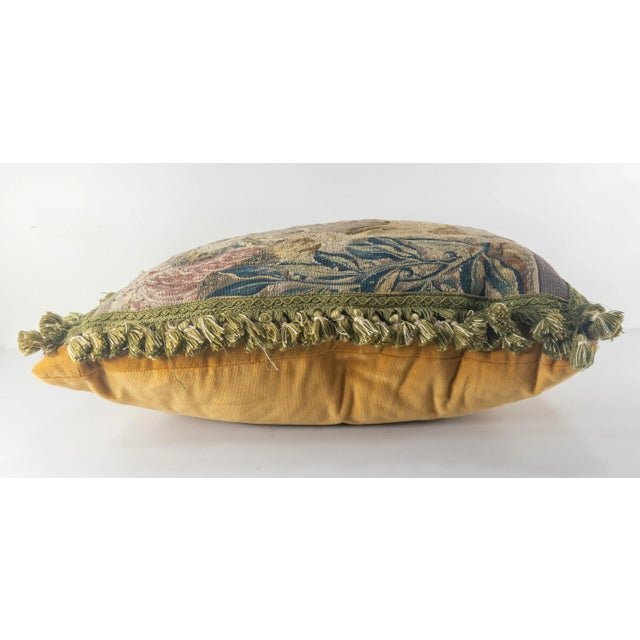 Textile Early 16/17th Century French Pillow With Tapestry Fragment For Sale - Image 7 of 10
