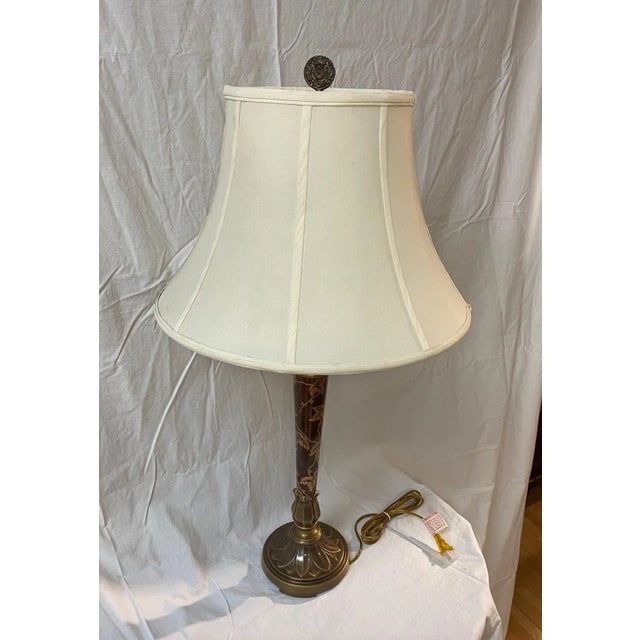 1980s Lamp With Grapevine Column For Sale - Image 5 of 12