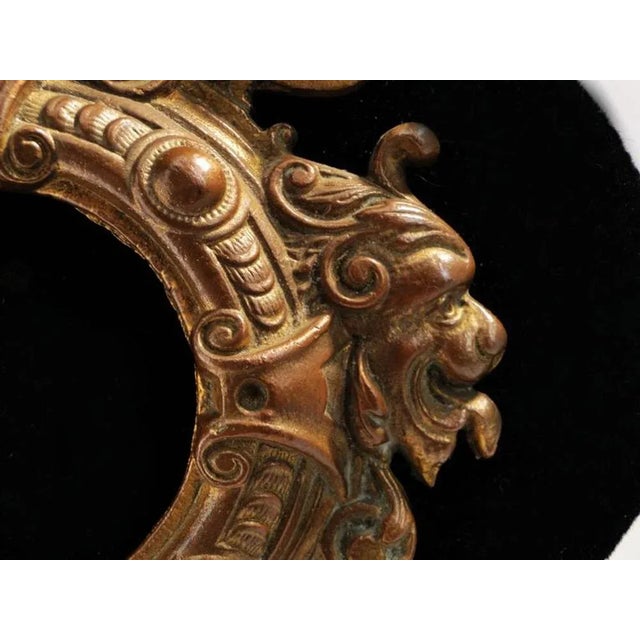 French Empire Bronze Clock Stand, 1890s For Sale - Image 5 of 11