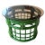 Mid-Century Bespoke Green Rattan Smoked Glass Side Table - Newly Painted For Sale