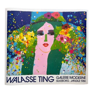 Walasse Ting (1929–2010), Galerie Moderne Silkeborg, Exhibition Poster, 1986 For Sale