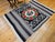 Vintage Mexican Serape Kilim Rug, Flat-Woven Medallion Pattern, Gray & Black, 5x7 For Sale In Chicago - Image 6 of 14