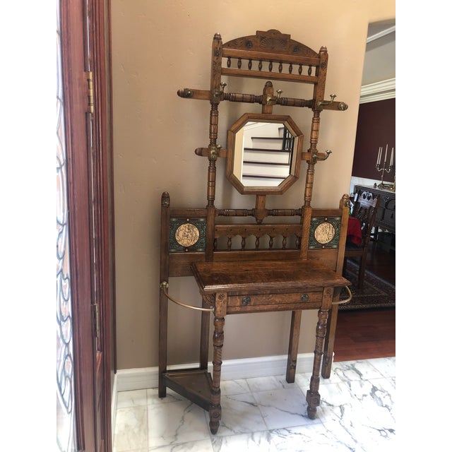 Early 20th Century Antique Victorian Hall Tree Chairish