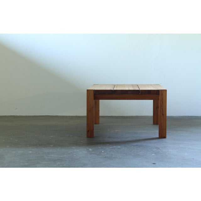 Danish Chunky Pine Wood Coffee Table, 1970 For Sale - Image 10 of 18