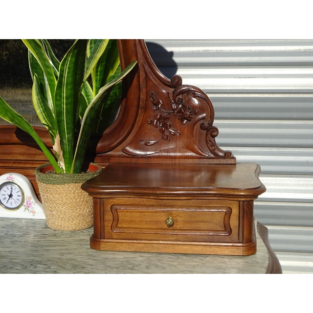 Louis XV Style Walnut Dressing Table, 1890s For Sale - Image 12 of 18