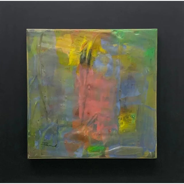 Gilbert Pauli, Cosmos, Mixed Media, 2007, Painting on Plaster For Sale - Image 6 of 6