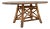 20th Century Belgian Brutalist Wooden Dining Table With Carved Base For Sale