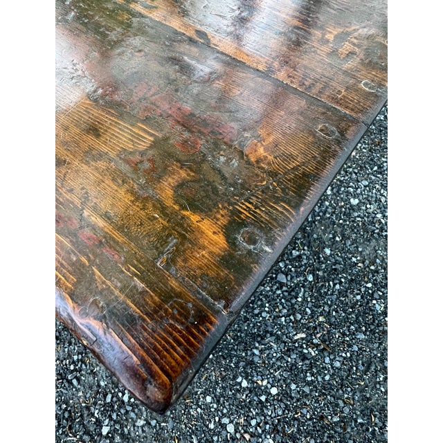 Paint Antique 19th Century Chinese Red Lacquer Trunk For Sale - Image 7 of 12