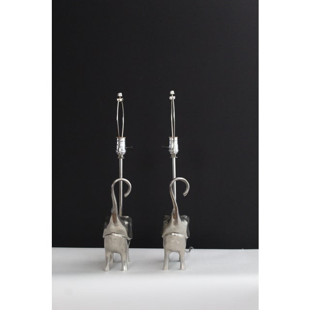 Mid 20th Century Mid 20th Century Robert Kuo Influence Sculptural Elephants - a Pair For Sale - Image 5 of 14