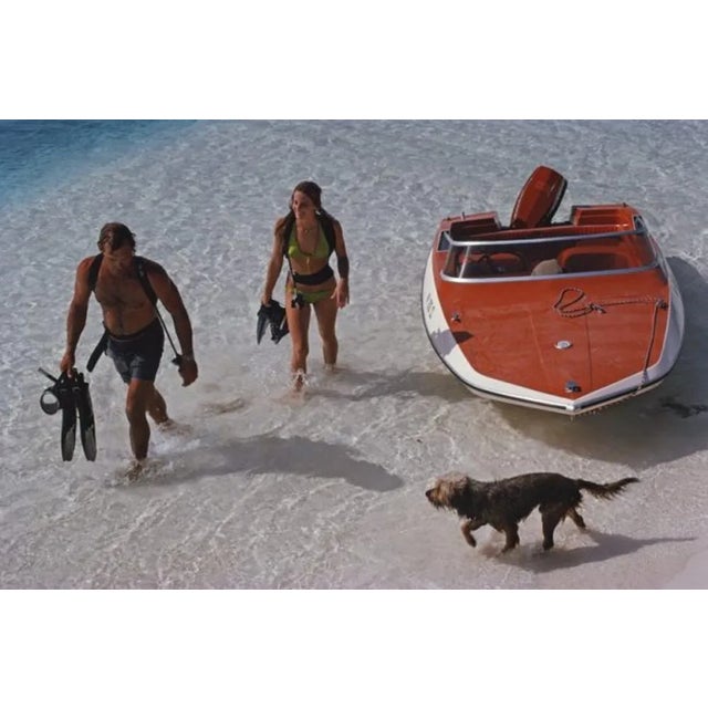 Slim Aarons, Snorkelling Holiday, Estate Stamped Photographic Print, 1975 / 2020s For Sale