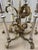 Vintage French Louis XVI Gilded Brass & Crystal Luminaire/Chandelier For Sale - Image 10 of 18