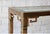 Mastercraft Brass and Glass Console Table, Greek Key Motif For Sale In Tampa - Image 6 of 9